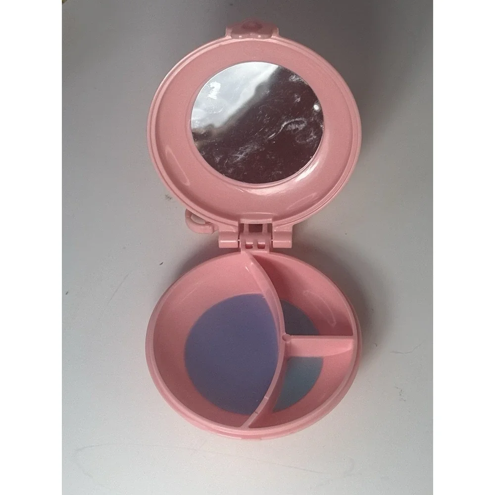 Polly Pocket Vintage Pink 2004 Compact Chicks Mirror Clip On